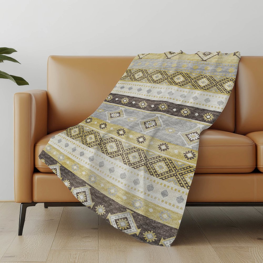 Premium Machine Washable ASB118 Gilded 50" x 70" Sherpa Throw Blanket. Picture 4