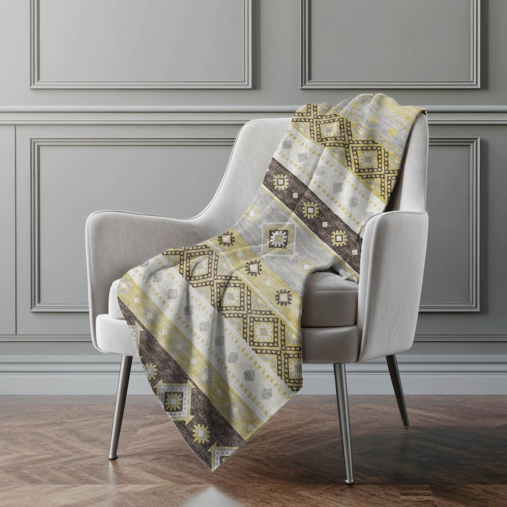 Premium Machine Washable ASB118 Gilded 50" x 70" Sherpa Throw Blanket. Picture 5