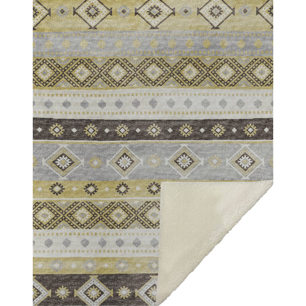 Premium Machine Washable ASB118 Gilded 50" x 70" Sherpa Throw Blanket. Picture 1