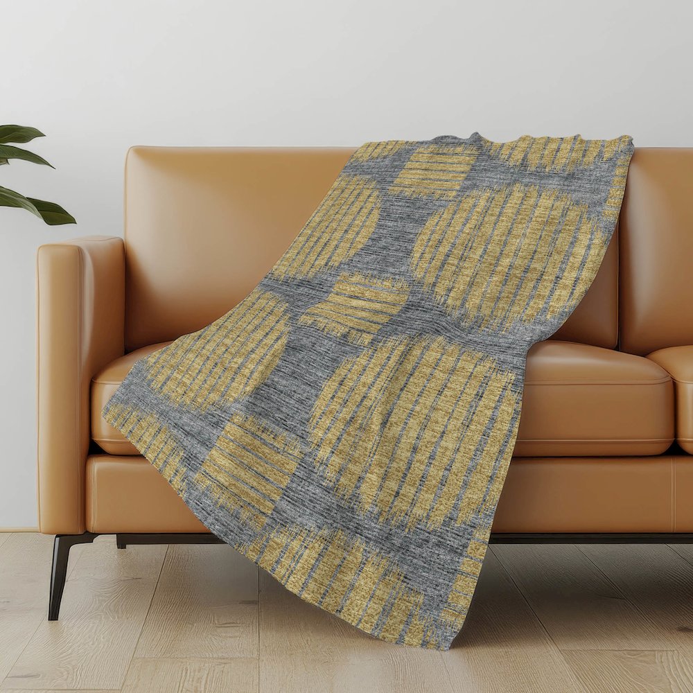 Premium Machine Washable ASB119 Gilded 50" x 70" Sherpa Throw Blanket. Picture 4