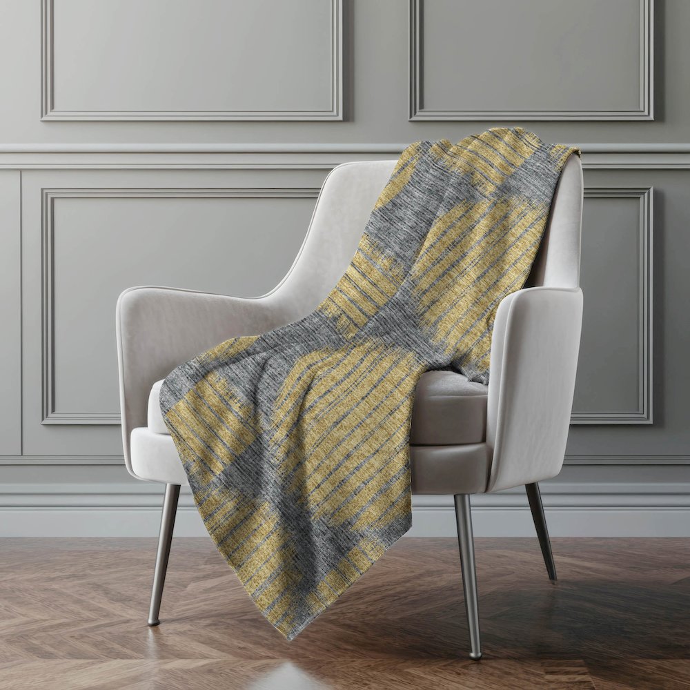 Premium Machine Washable ASB119 Gilded 50" x 70" Sherpa Throw Blanket. Picture 5