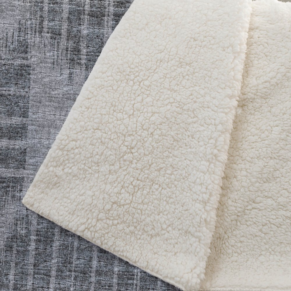 Premium Machine Washable ASB119 Shadow 50" x 70" Sherpa Throw Blanket. Picture 2