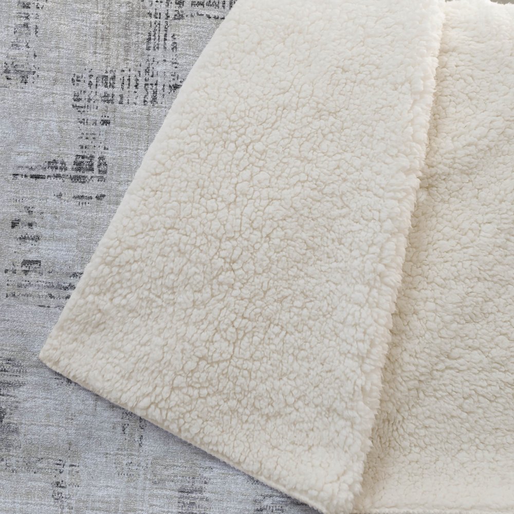 Premium Machine Washable ASB121 Taupe 50" x 70" Sherpa Throw Blanket. Picture 2