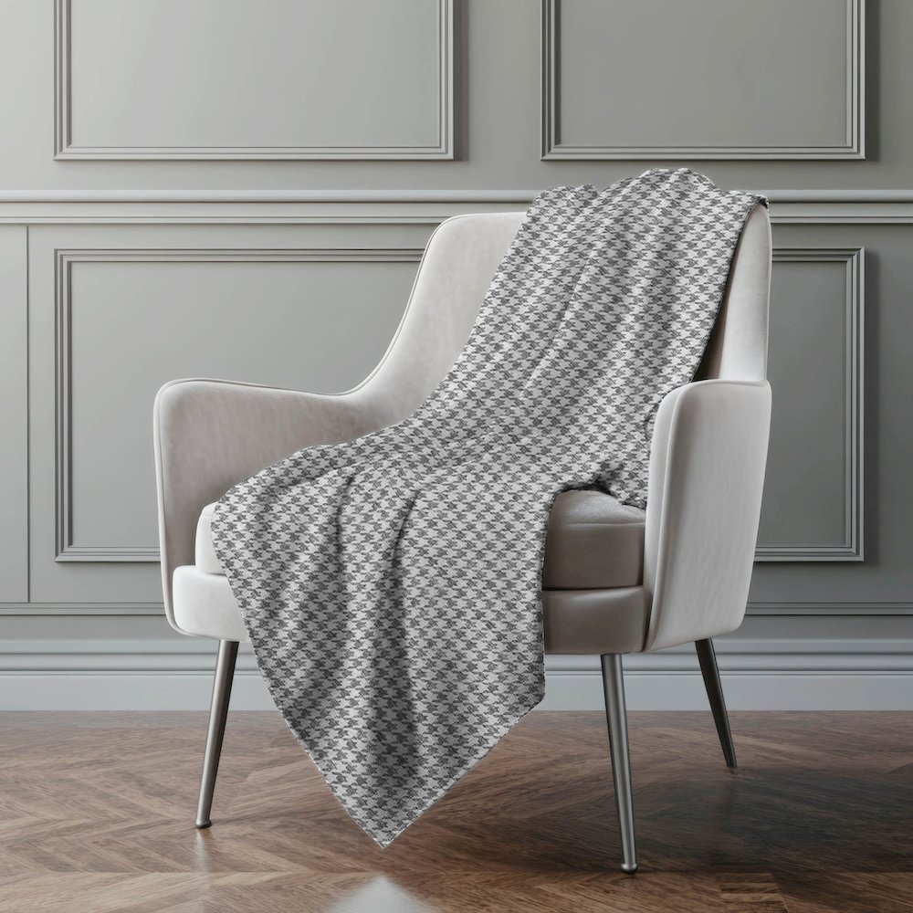 Premium Machine Washable ASB137 Gray 50" x 70" Sherpa Throw Blanket. Picture 5