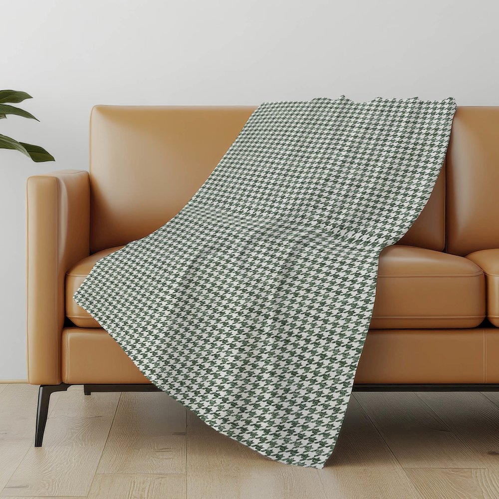 Premium Machine Washable ASB137 Green 50" x 70" Sherpa Throw Blanket. Picture 4