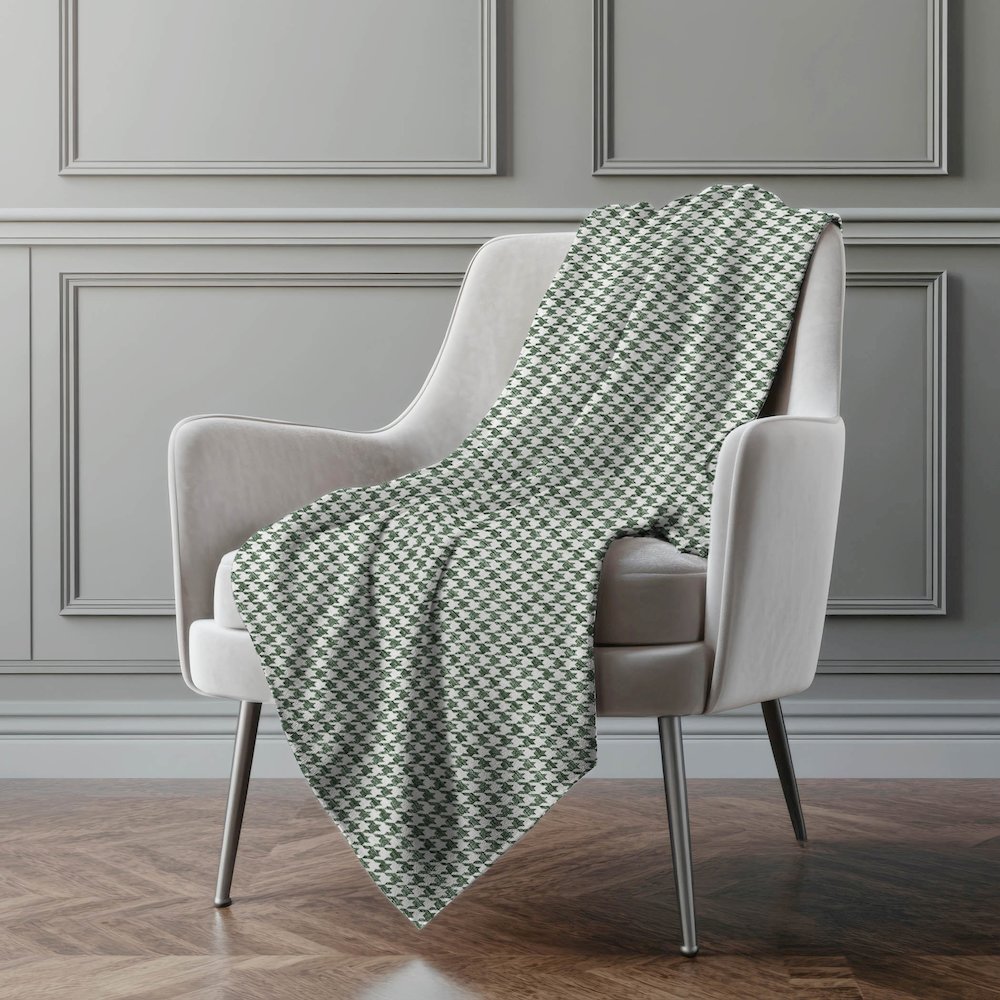 Premium Machine Washable ASB137 Green 50" x 70" Sherpa Throw Blanket. Picture 5
