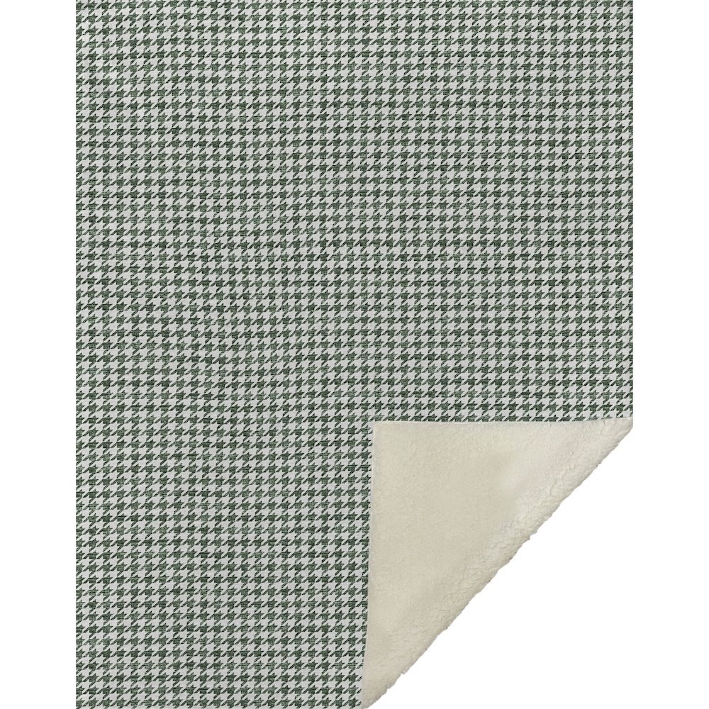 Premium Machine Washable ASB137 Green 50" x 70" Sherpa Throw Blanket. Picture 1