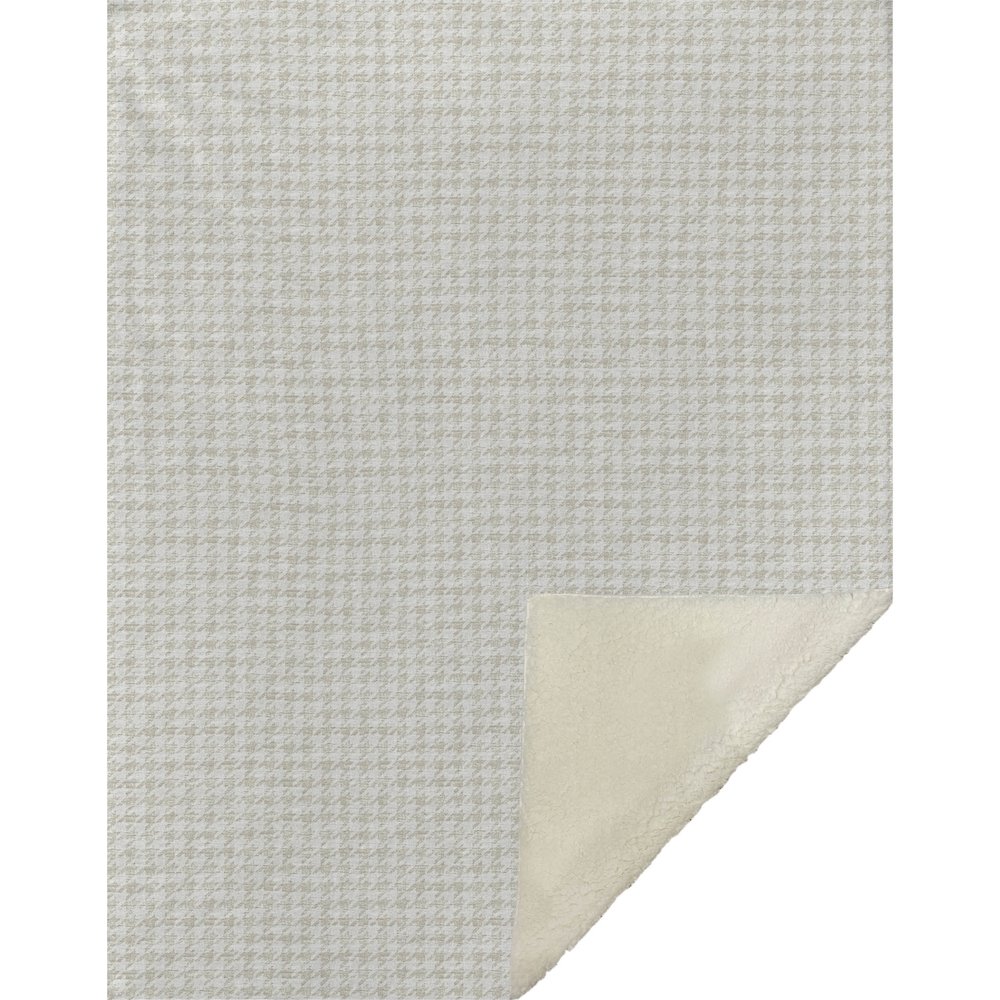 Premium Machine Washable ASB137 Linen 50" x 70" Sherpa Throw Blanket. Picture 1