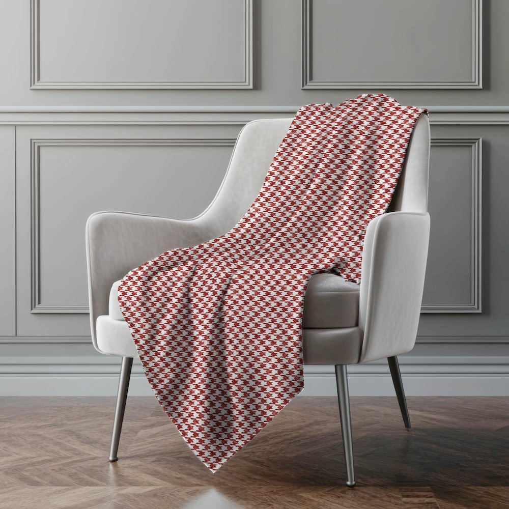Premium Machine Washable ASB137 Red 50" x 70" Sherpa Throw Blanket. Picture 5