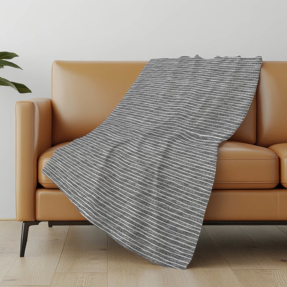 Premium Machine Washable ASB138 Gray 50" x 70" Sherpa Throw Blanket. Picture 4