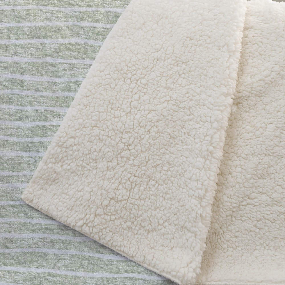 Premium Machine Washable ASB138 Mist 50" x 70" Sherpa Throw Blanket. Picture 2