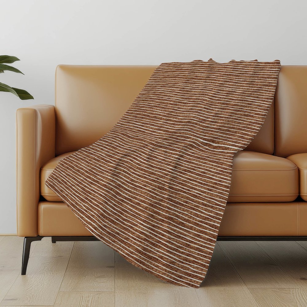 Premium Machine Washable ASB138 Paprika 50" x 70" Sherpa Throw Blanket. Picture 4