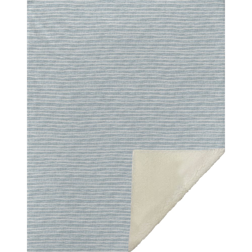 Premium Machine Washable ASB138 Sky 50" x 70" Sherpa Throw Blanket. Picture 1