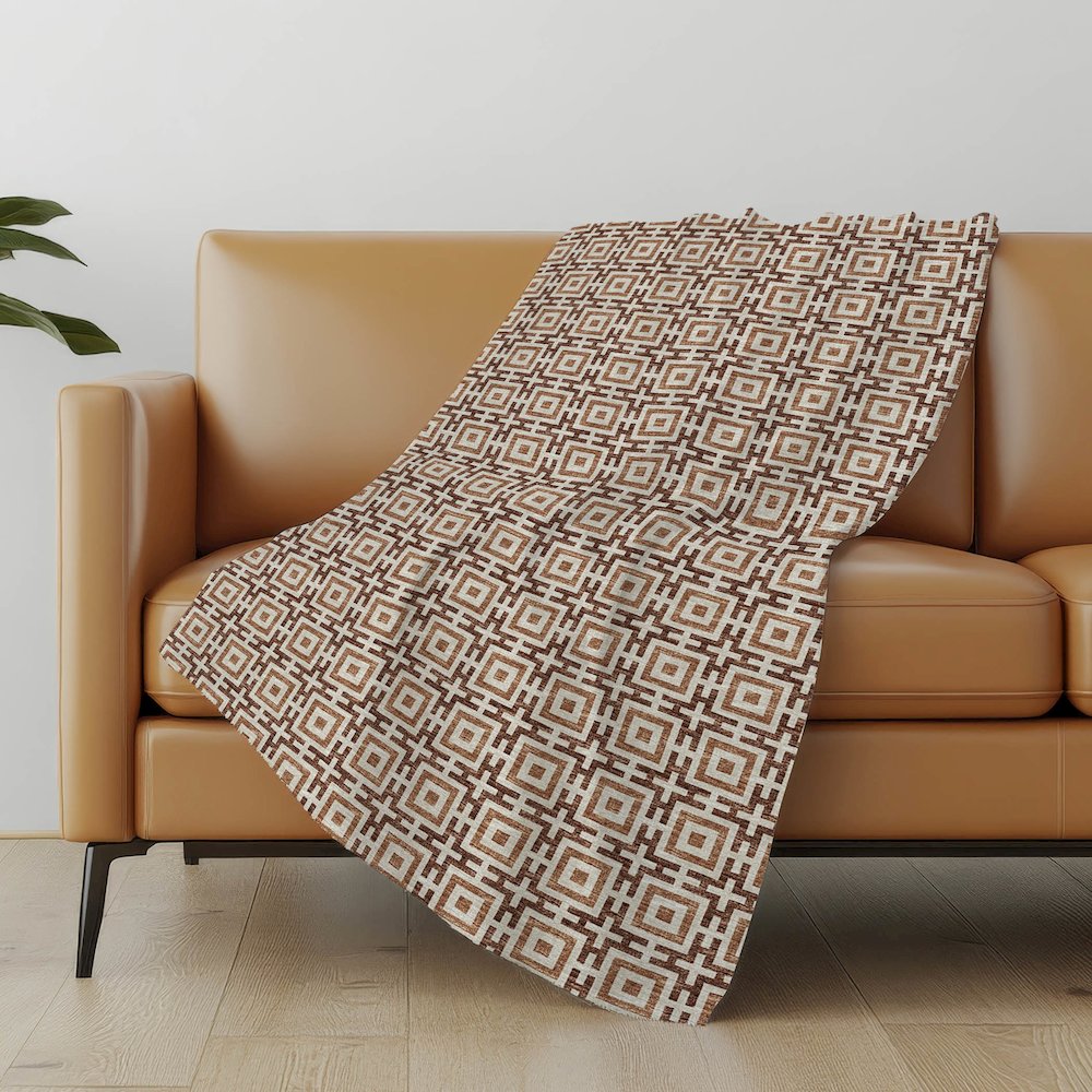 Premium Machine Washable ASB139 Paprika 50" x 70" Sherpa Throw Blanket. Picture 4
