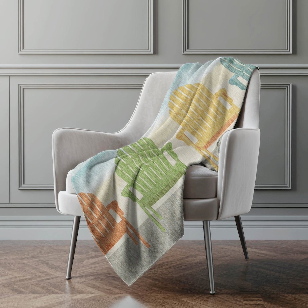 Premium Machine Washable ASB146 Poolside 50" x 70" Sherpa Throw Blanket. Picture 5