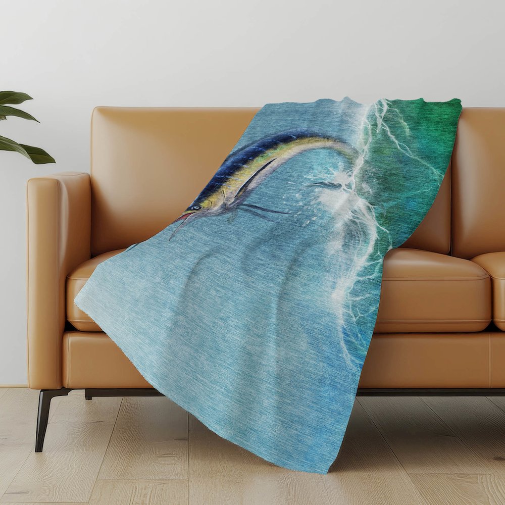 Premium Machine Washable ASB147 Bermuda 50" x 70" Sherpa Throw Blanket. Picture 4