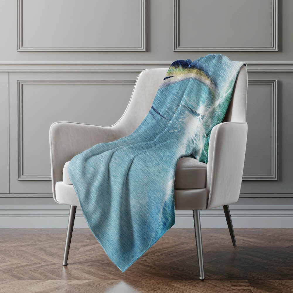 Premium Machine Washable ASB147 Bermuda 50" x 70" Sherpa Throw Blanket. Picture 5