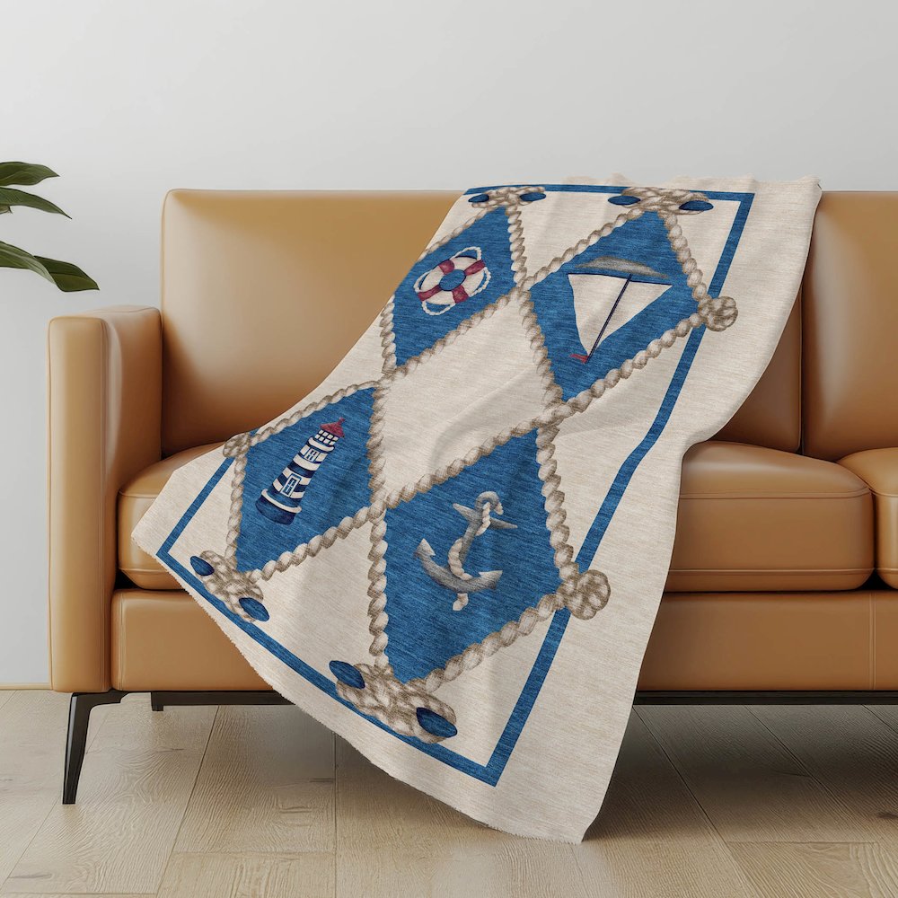 Premium Machine Washable ASB151 Ivory 50" x 70" Sherpa Throw Blanket. Picture 4