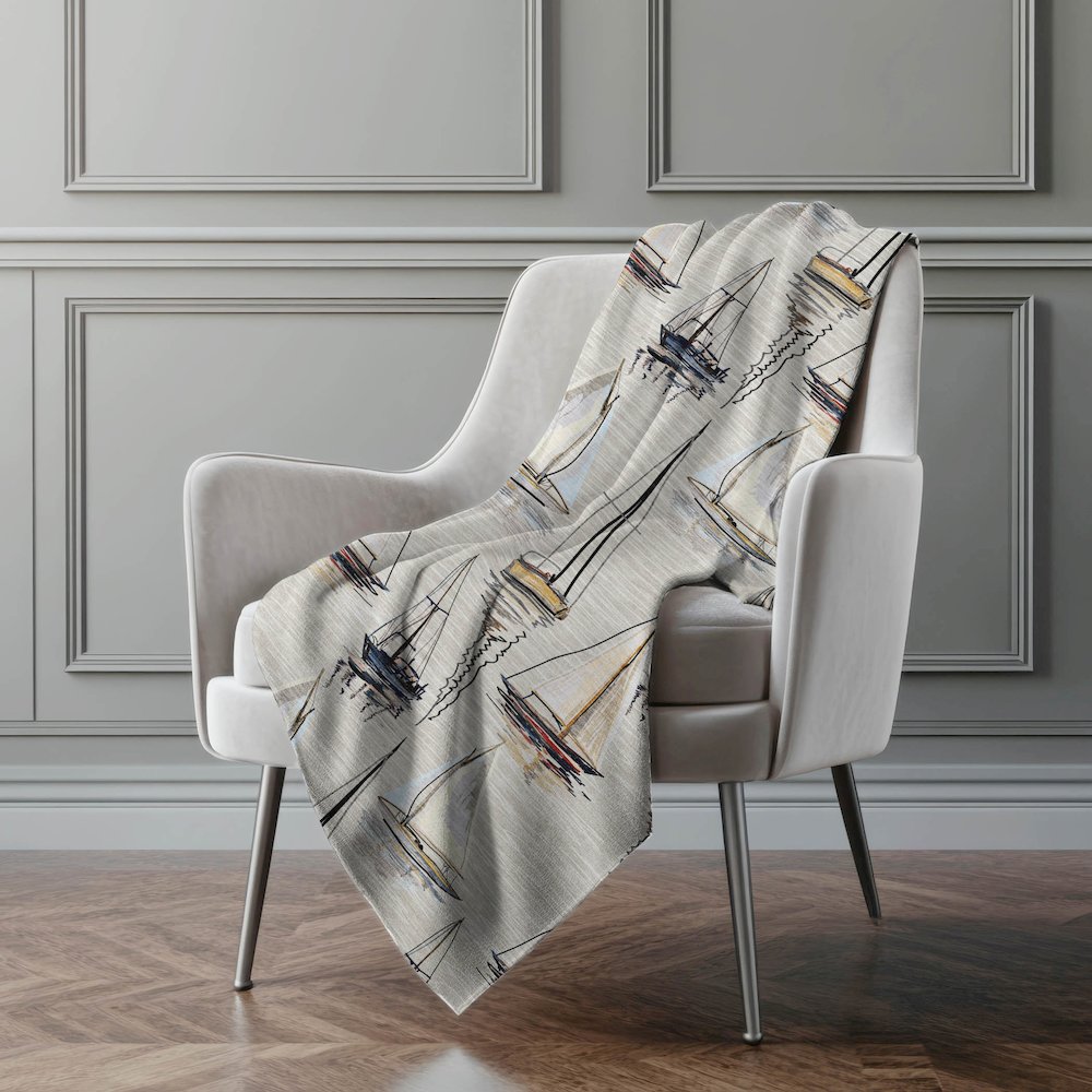 Premium Machine Washable ASB153 Ivory 50" x 70" Sherpa Throw Blanket. Picture 5