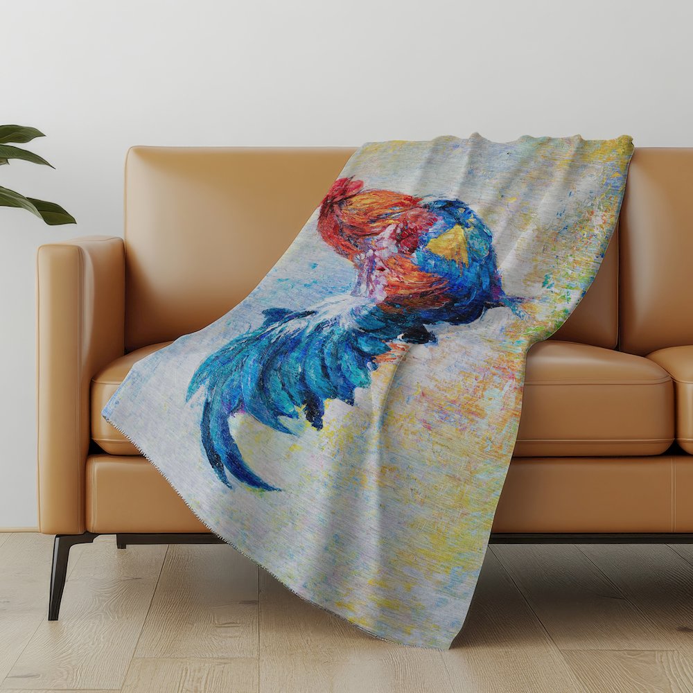 Premium Machine Washable ASB156 Blue 50" x 70" Sherpa Throw Blanket. Picture 4