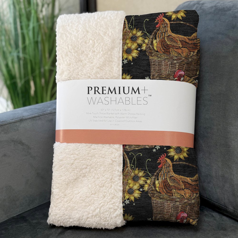 Premium Machine Washable ASB157 Midnight 50" x 70" Sherpa Throw Blanket. Picture 3