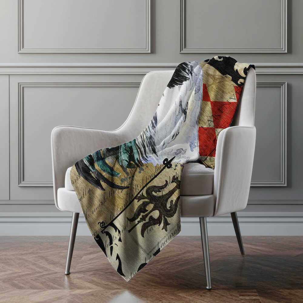 Premium Machine Washable ASB158 Midnight 50" x 70" Sherpa Throw Blanket. Picture 5