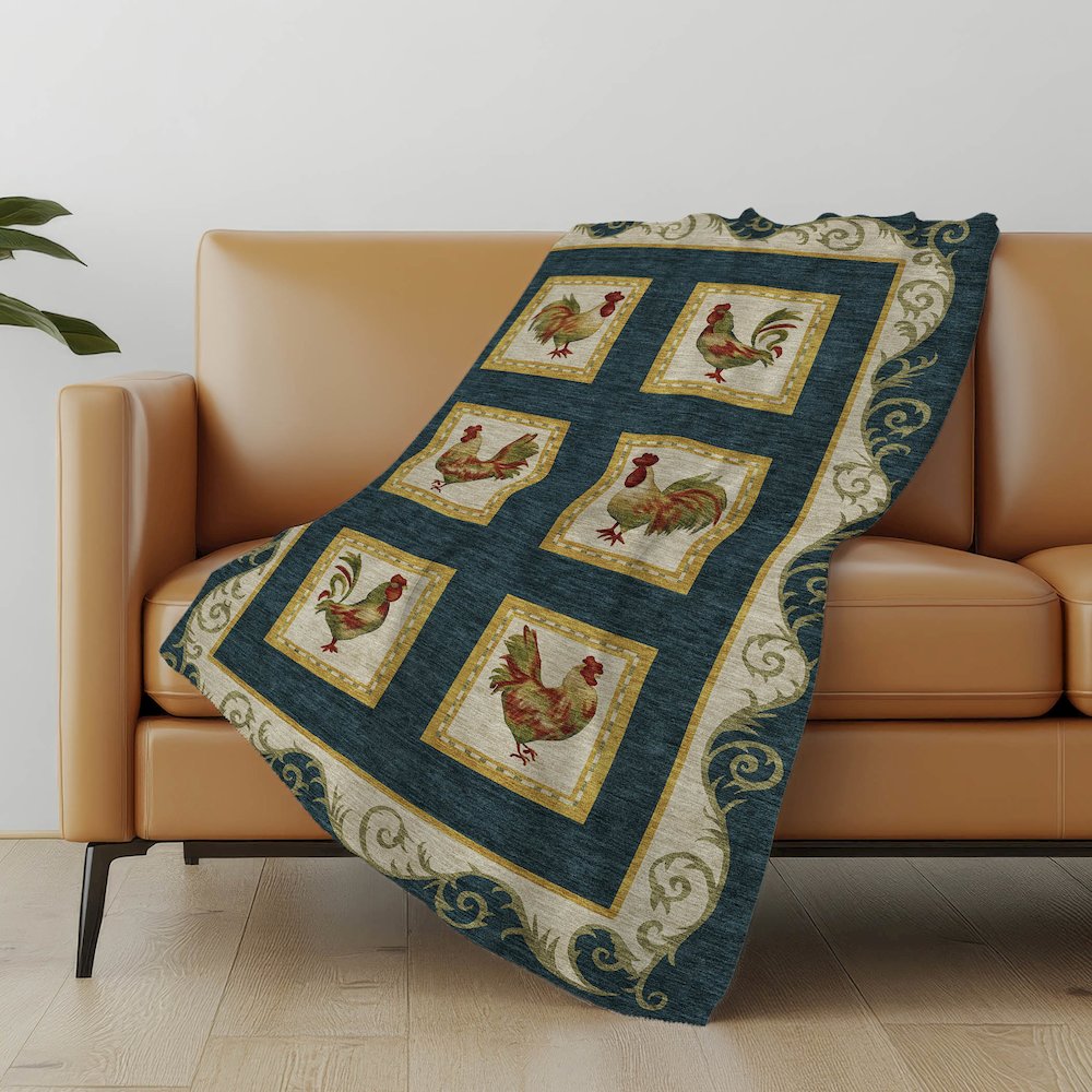 Premium Machine Washable ASB159 Midnight 50" x 70" Sherpa Throw Blanket. Picture 4