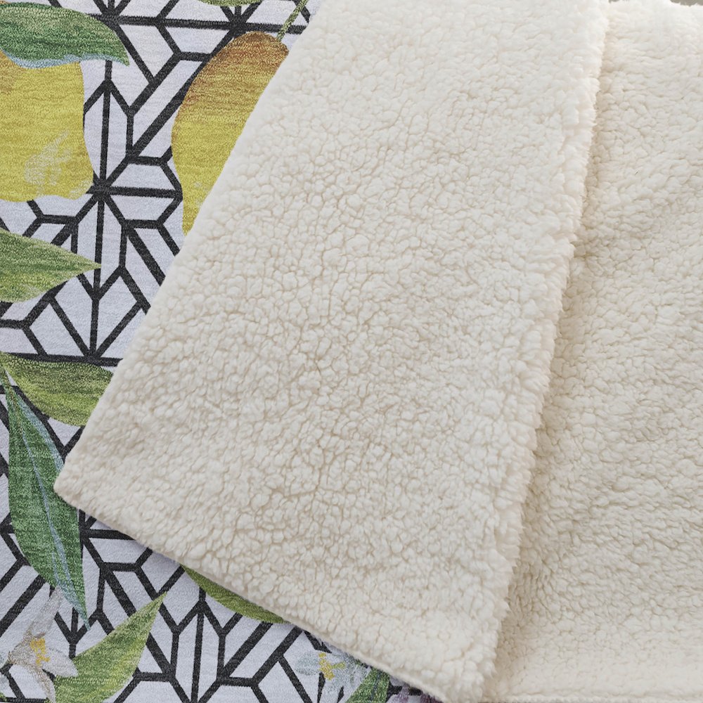 Premium Machine Washable ASB160 Yellow 50" x 70" Sherpa Throw Blanket. Picture 2