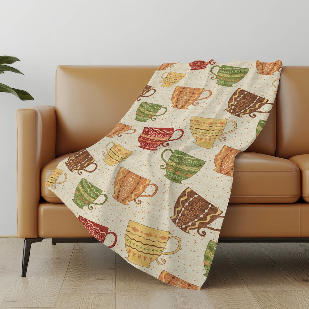 Premium Machine Washable ASB170 Multi 50" x 70" Sherpa Throw Blanket. Picture 4