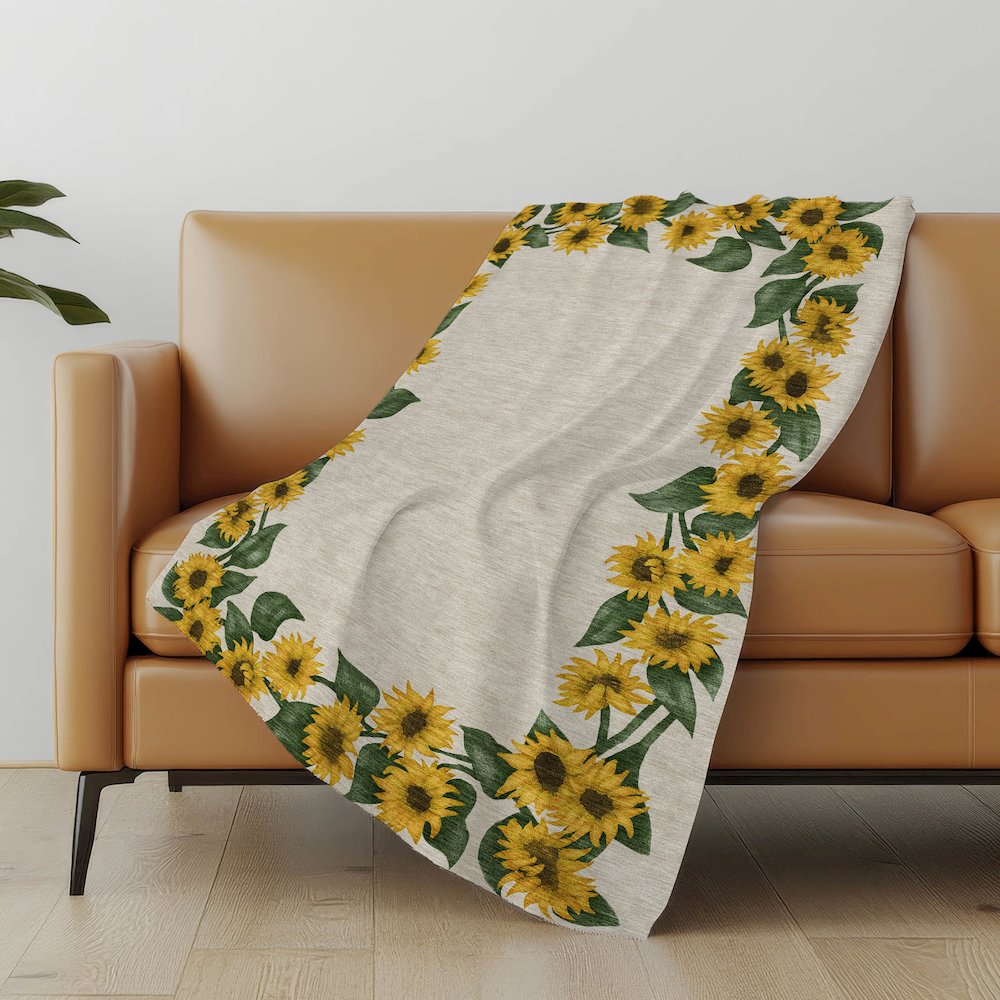 Premium Machine Washable ASB172 Yellow 50" x 70" Sherpa Throw Blanket. Picture 4