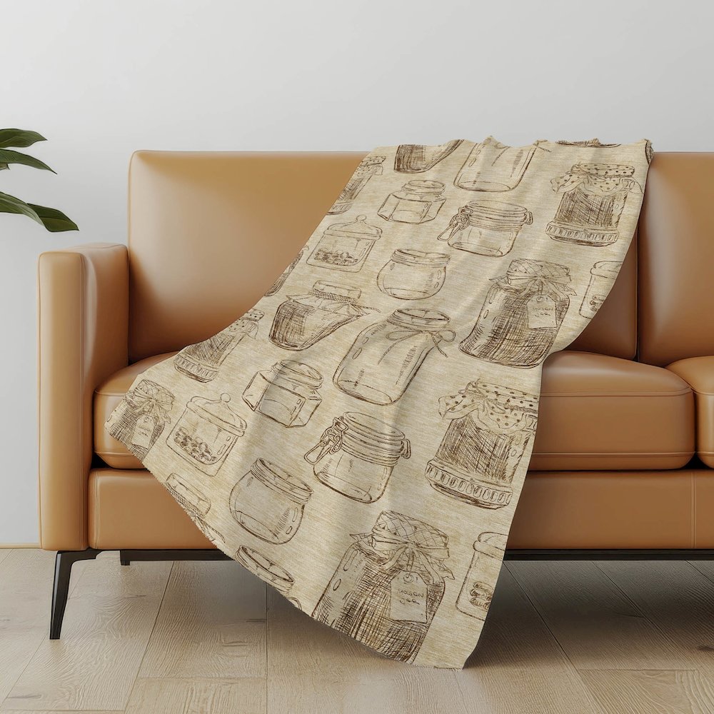 Premium Machine Washable ASB173 Beige 50" x 70" Sherpa Throw Blanket. Picture 4