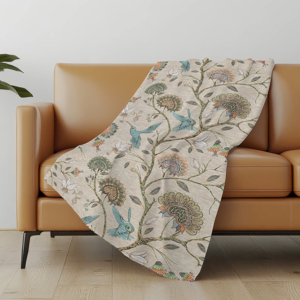 Premium Machine Washable ASB174 Beige 50" x 70" Sherpa Throw Blanket. Picture 4