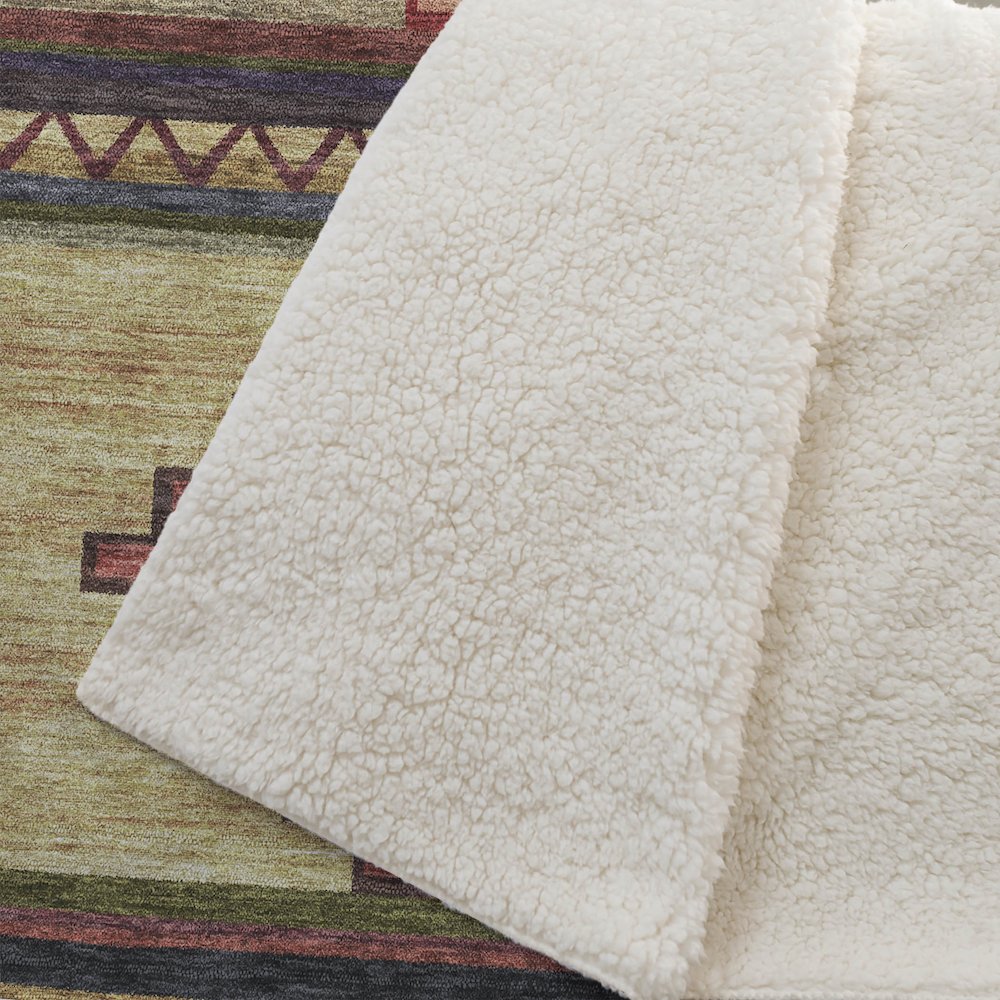 Premium Machine Washable ASB176 Paprika 50" x 70" Sherpa Throw Blanket. Picture 2