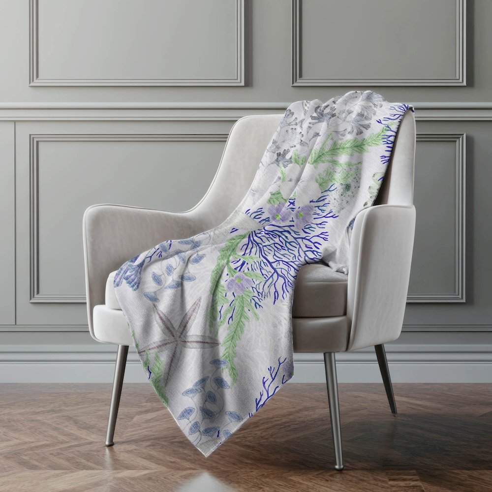 Premium Machine Washable ASB180 Blue 50" x 70" Sherpa Throw Blanket. Picture 5
