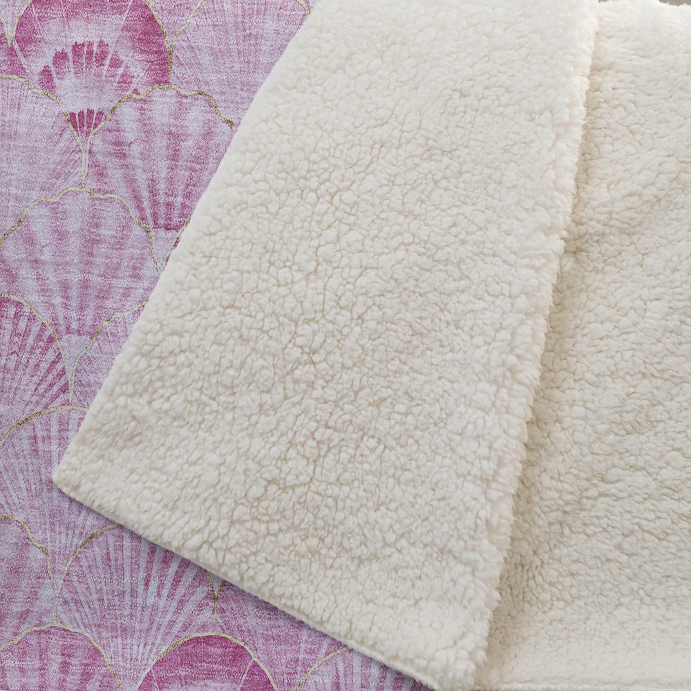 Premium Machine Washable ASB181 Pink 50" x 70" Sherpa Throw Blanket. Picture 2