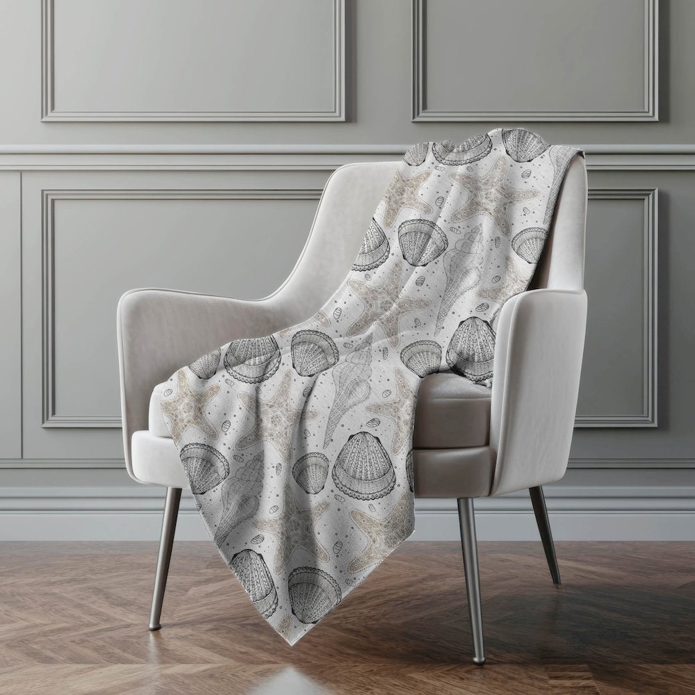 Premium Machine Washable ASB183 Fog 50" x 70" Sherpa Throw Blanket. Picture 5