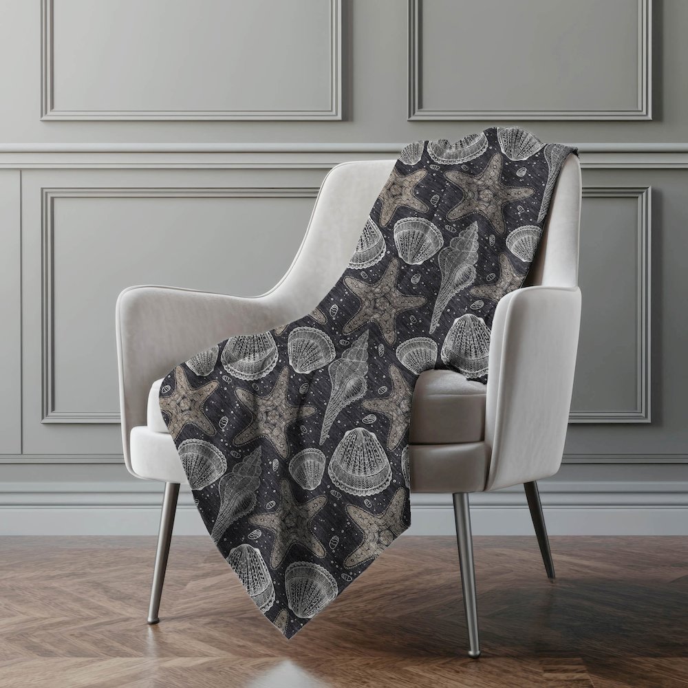 Premium Machine Washable ASB183 Midnight 50" x 70" Sherpa Throw Blanket. Picture 5