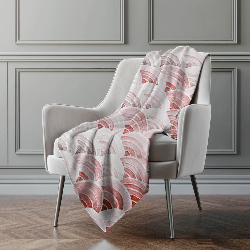 Premium Machine Washable ASB184 Red 50" x 70" Sherpa Throw Blanket. Picture 5