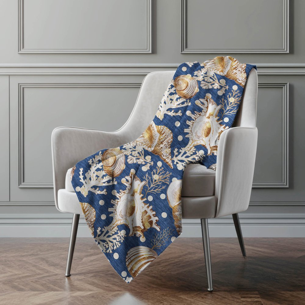 Premium Machine Washable ASB185 Blue 50" x 70" Sherpa Throw Blanket. Picture 5