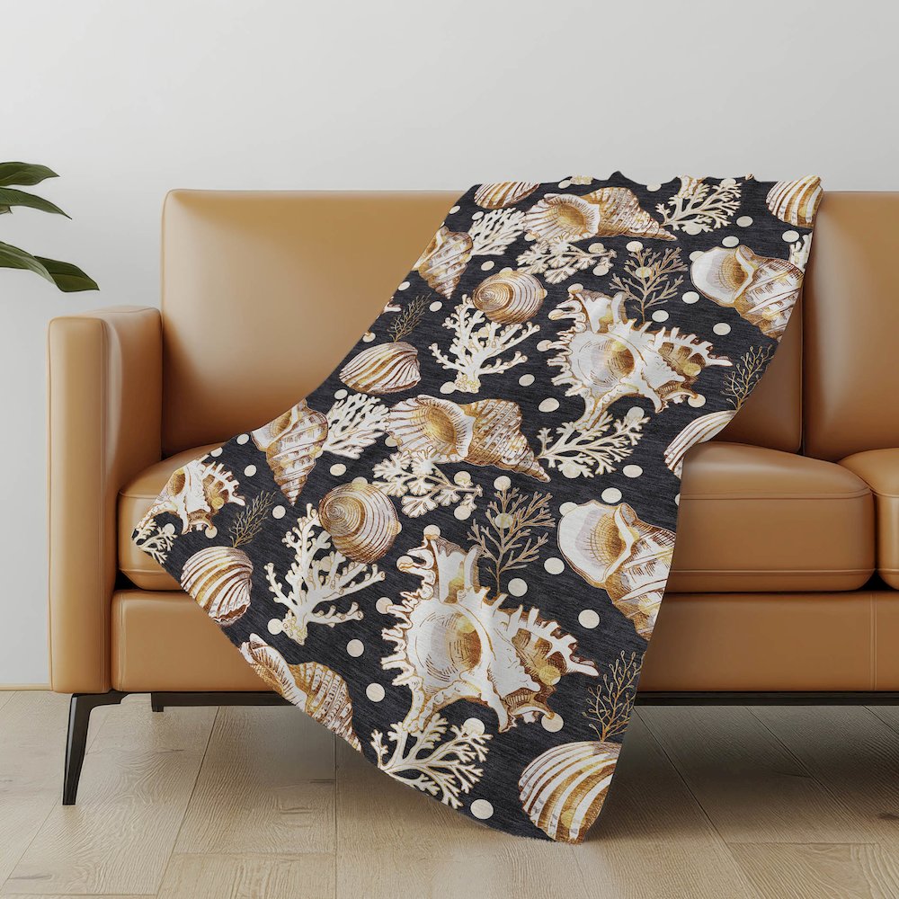 Premium Machine Washable ASB185 Midnight 50" x 70" Sherpa Throw Blanket. Picture 4