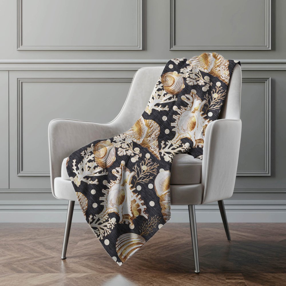 Premium Machine Washable ASB185 Midnight 50" x 70" Sherpa Throw Blanket. Picture 5