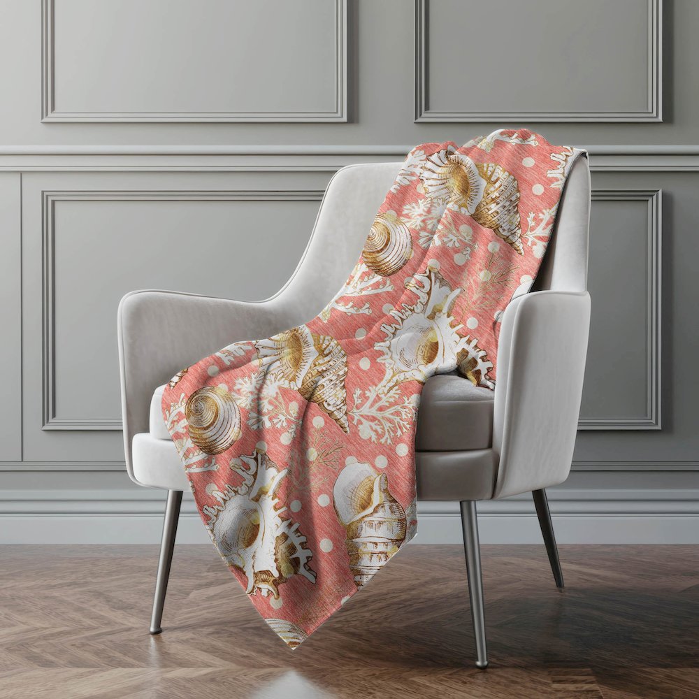 Premium Machine Washable ASB185 Peach 50" x 70" Sherpa Throw Blanket. Picture 5