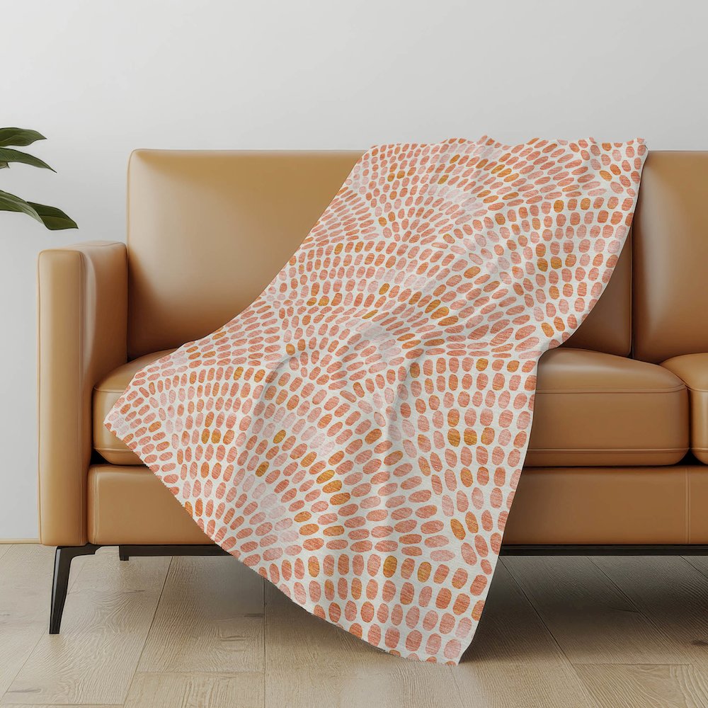 Premium Machine Washable ASB186 Peach 50" x 70" Sherpa Throw Blanket. Picture 4