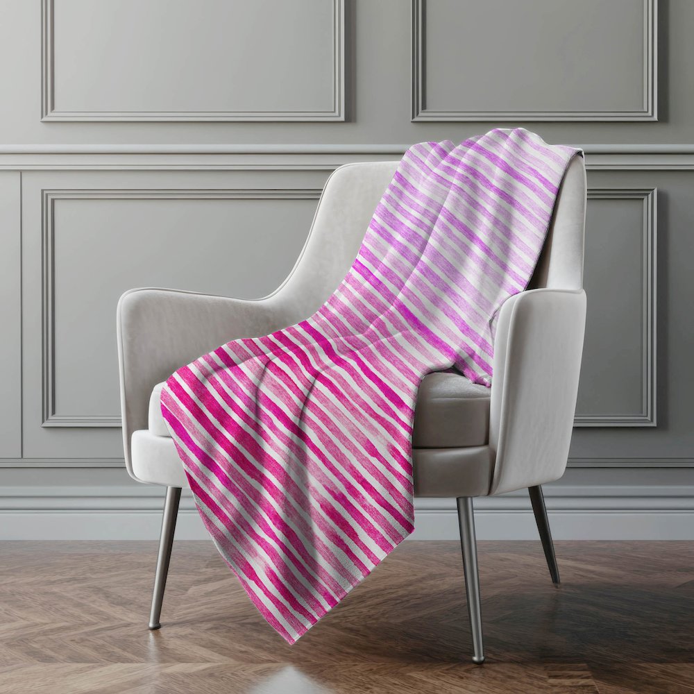 Premium Machine Washable ASB187 Pink 50" x 70" Sherpa Throw Blanket. Picture 5
