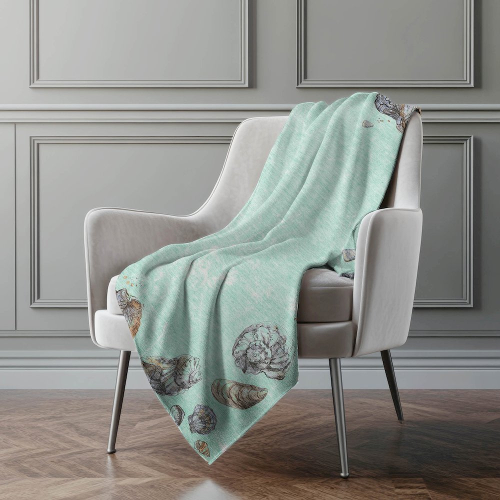 Premium Machine Washable ASB188 Green 50" x 70" Sherpa Throw Blanket. Picture 5