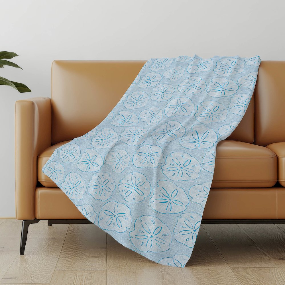 Premium Machine Washable ASB189 Blue 50" x 70" Sherpa Throw Blanket. Picture 4