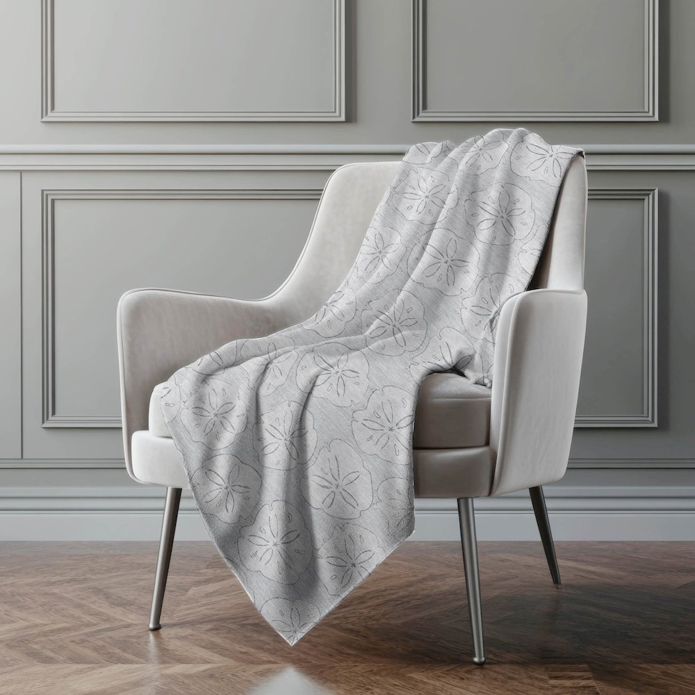 Premium Machine Washable ASB189 Gray 50" x 70" Sherpa Throw Blanket. Picture 5