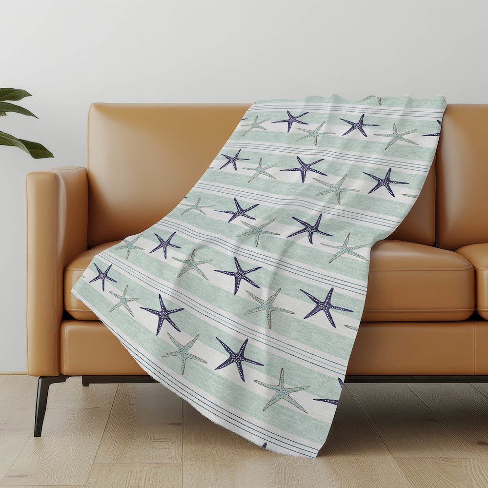 Premium Machine Washable ASB191 Seaglass 50" x 70" Sherpa Throw Blanket. Picture 4