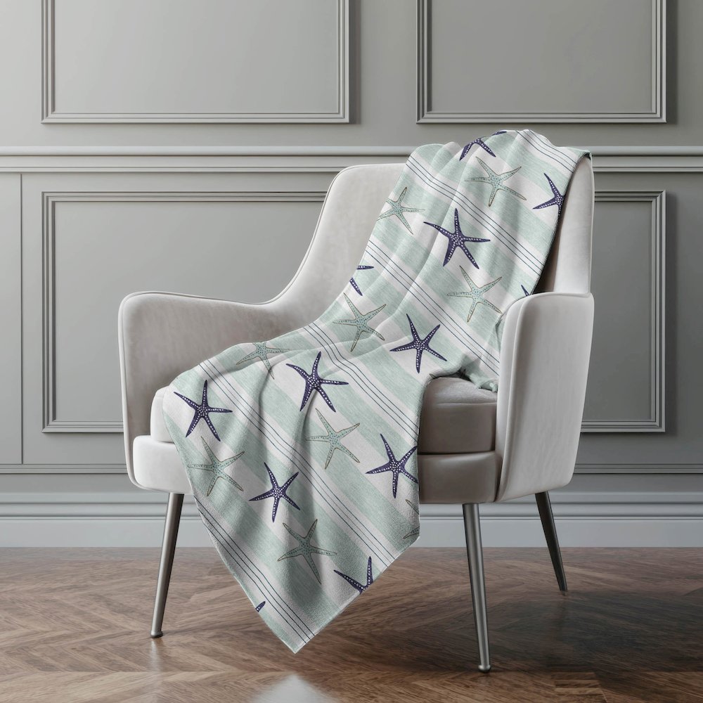 Premium Machine Washable ASB191 Seaglass 50" x 70" Sherpa Throw Blanket. Picture 5