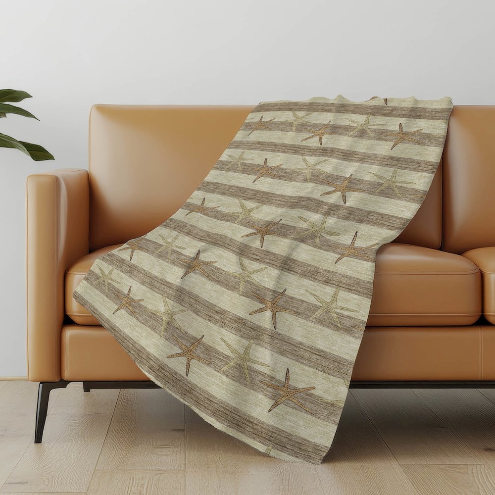 Premium Machine Washable ASB191 Tan 50" x 70" Sherpa Throw Blanket. Picture 4
